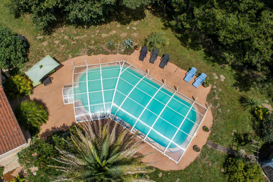 Copertura bassa amovibile per piscina Copertura bassa amovibile