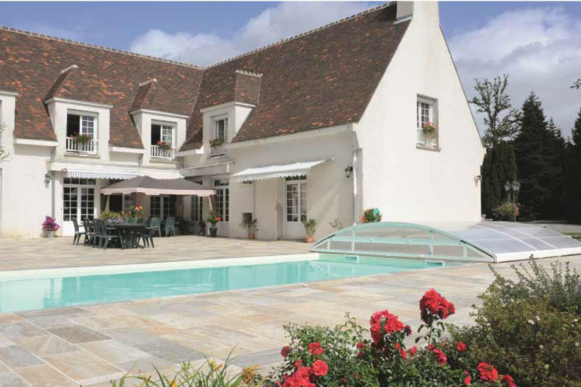 Copertura bassa scorrevole per piscina Copertura bassa scorrevole