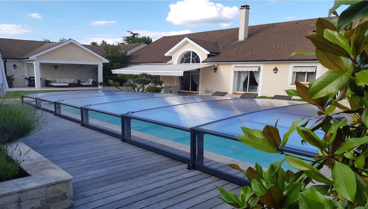 Copertura piscina - Telescopica media